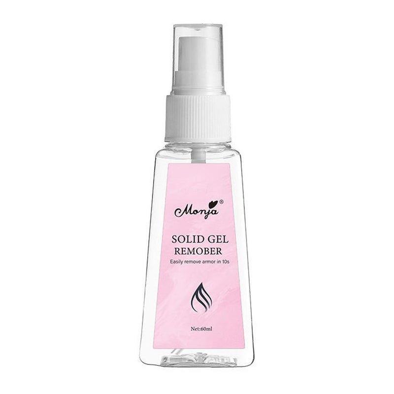 Monja Wearable Nail Solid Gel Remover, Nail Art Remover, Fast, Strong, and Gentle on Nails, 60ml